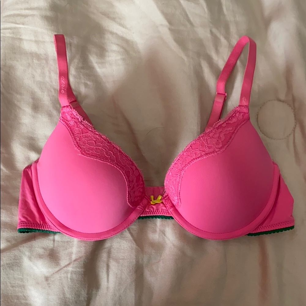 Aerie Pink/Green/Yellow Bra